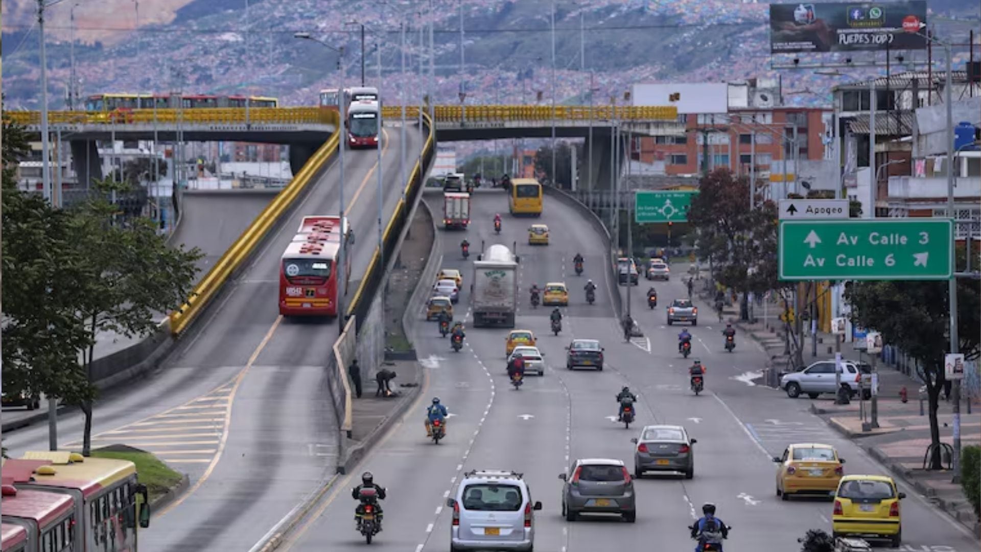 El operativo fue desde la rotonda de la carrera 6 con calle 30 hasta el puente de la carrera 32 con Avenida Calle 6.
