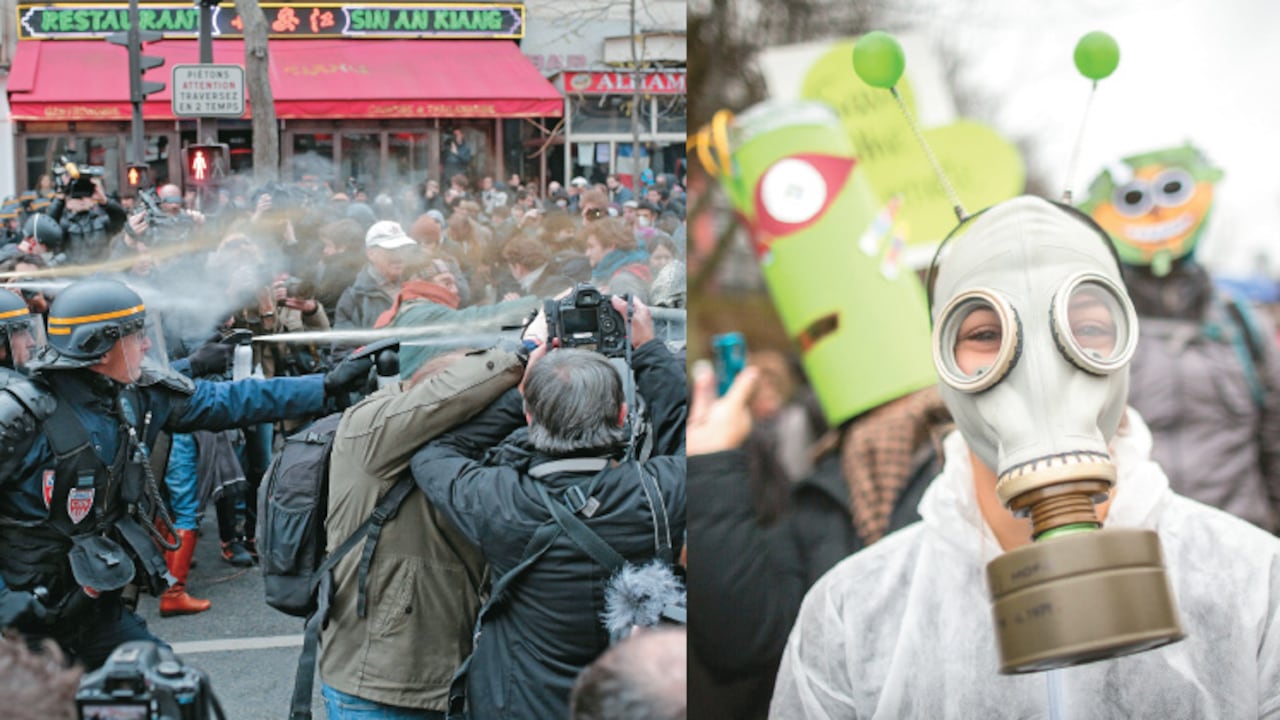 En las calles parisinas, decenas de personas se enfrentaron a la Policía para protestar por 30 años de fracasos en la lucha contra el calentamiento climático. En Berlín también hubo manifestaciones.