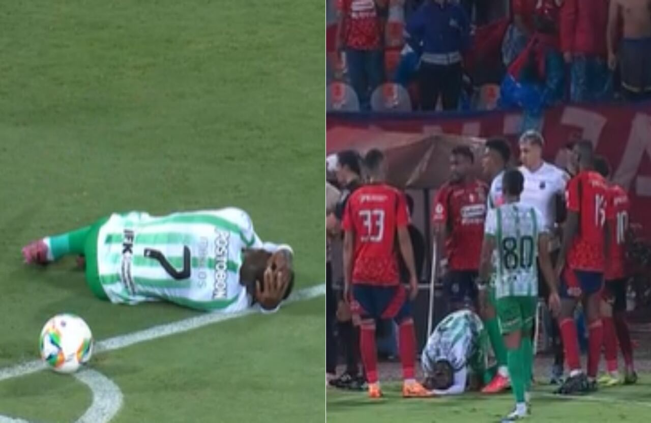 Marlos Moreno fue golpeado por un artefacto en el Atanasio Girardot