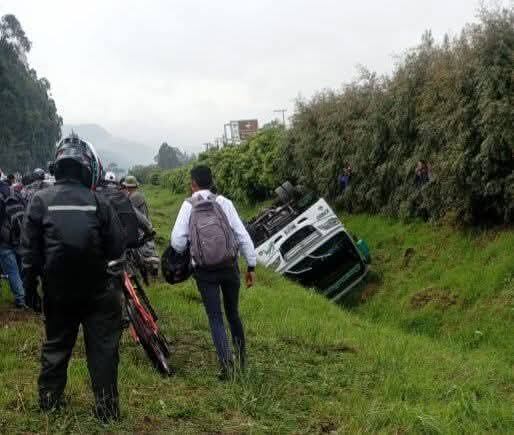 El siniestro se registró en inmediaciones del peaje El Corzo.