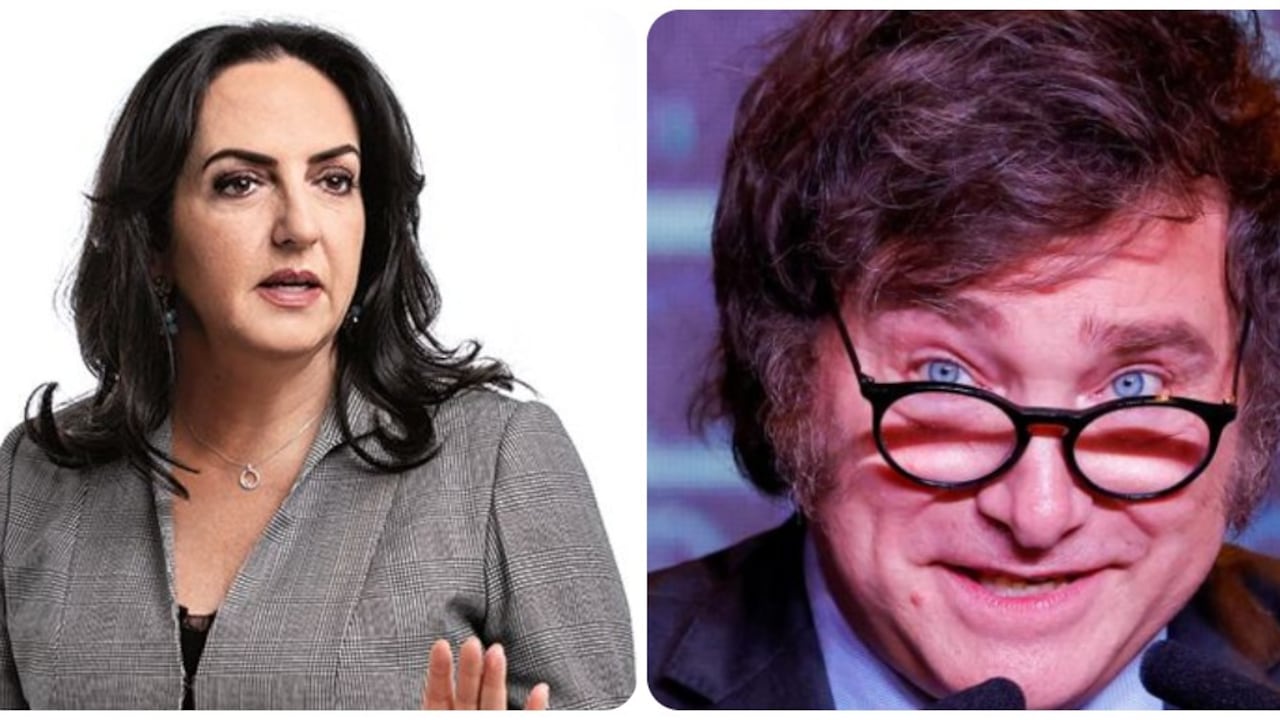 María Fernanda Cabal y Javier Milei.