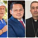 Otty Patiño, Luis Guillermo Pérez, Alejandro Ocampo y monseñor Rubén Darío Jaramillo.