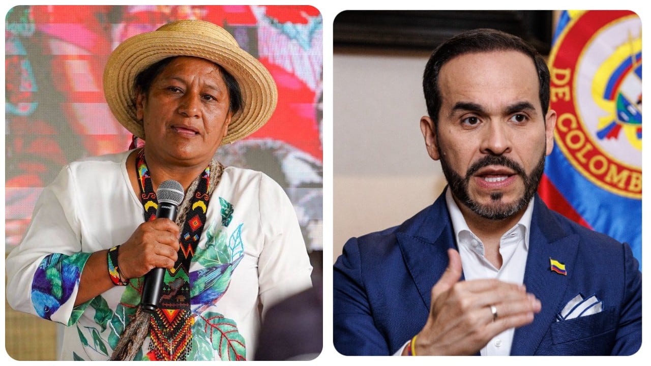Aida Quilcué y Abelardo De La Espriella.
