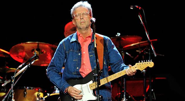 El músico británico Eric Clapton en concierto el pasado 24 de junio en el SAP Arena de Mannheim (Alemania).