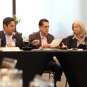 El presidente de Camacol, Guillermo Herrera, se sentó con la ministra de Vivienda, Catalina Velasco, para escuchar las propuestas del gremio que puedan contribuir a la reactivación del sector.