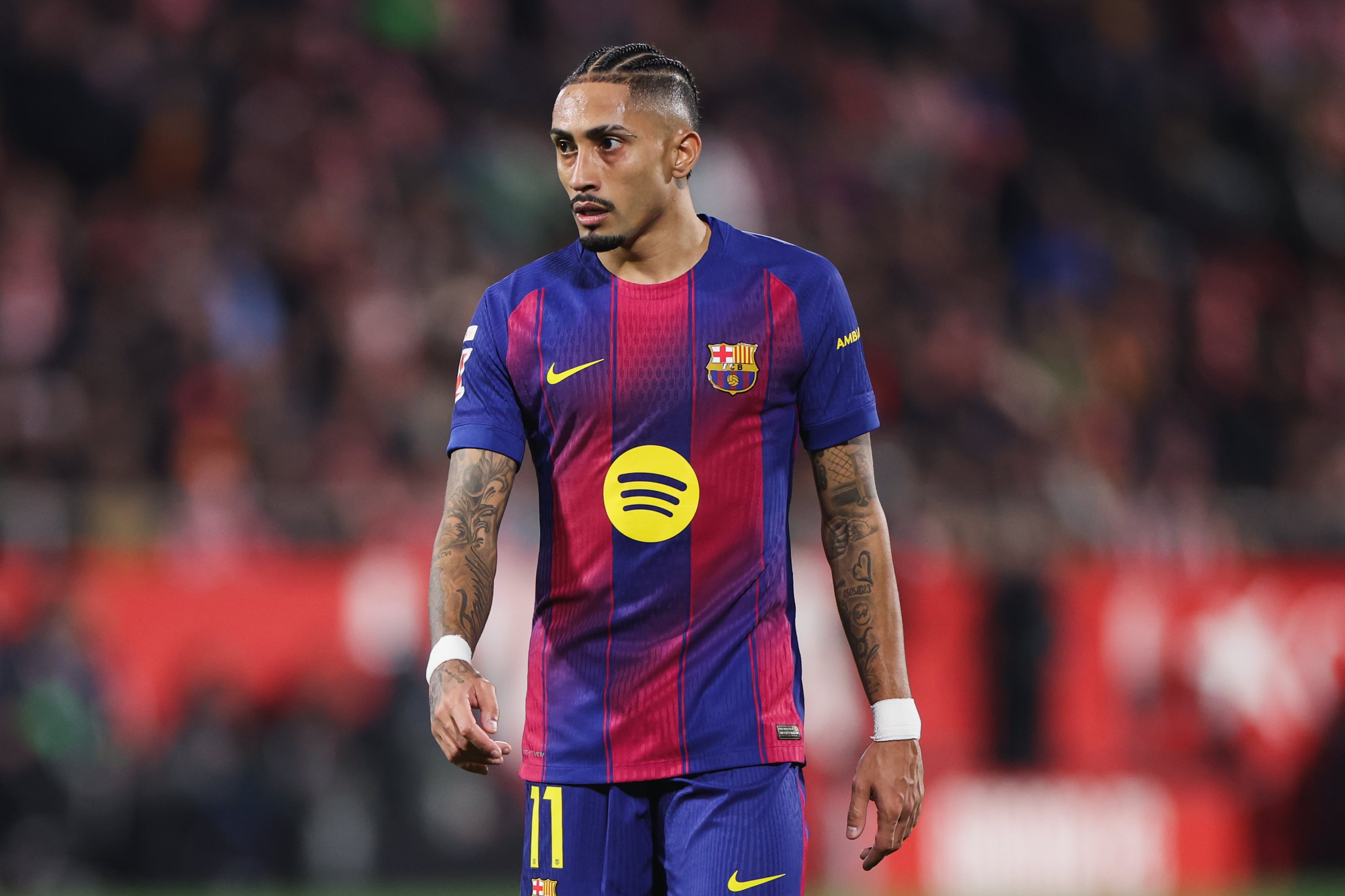 Raphinha habló sobre el arbitraje en España.