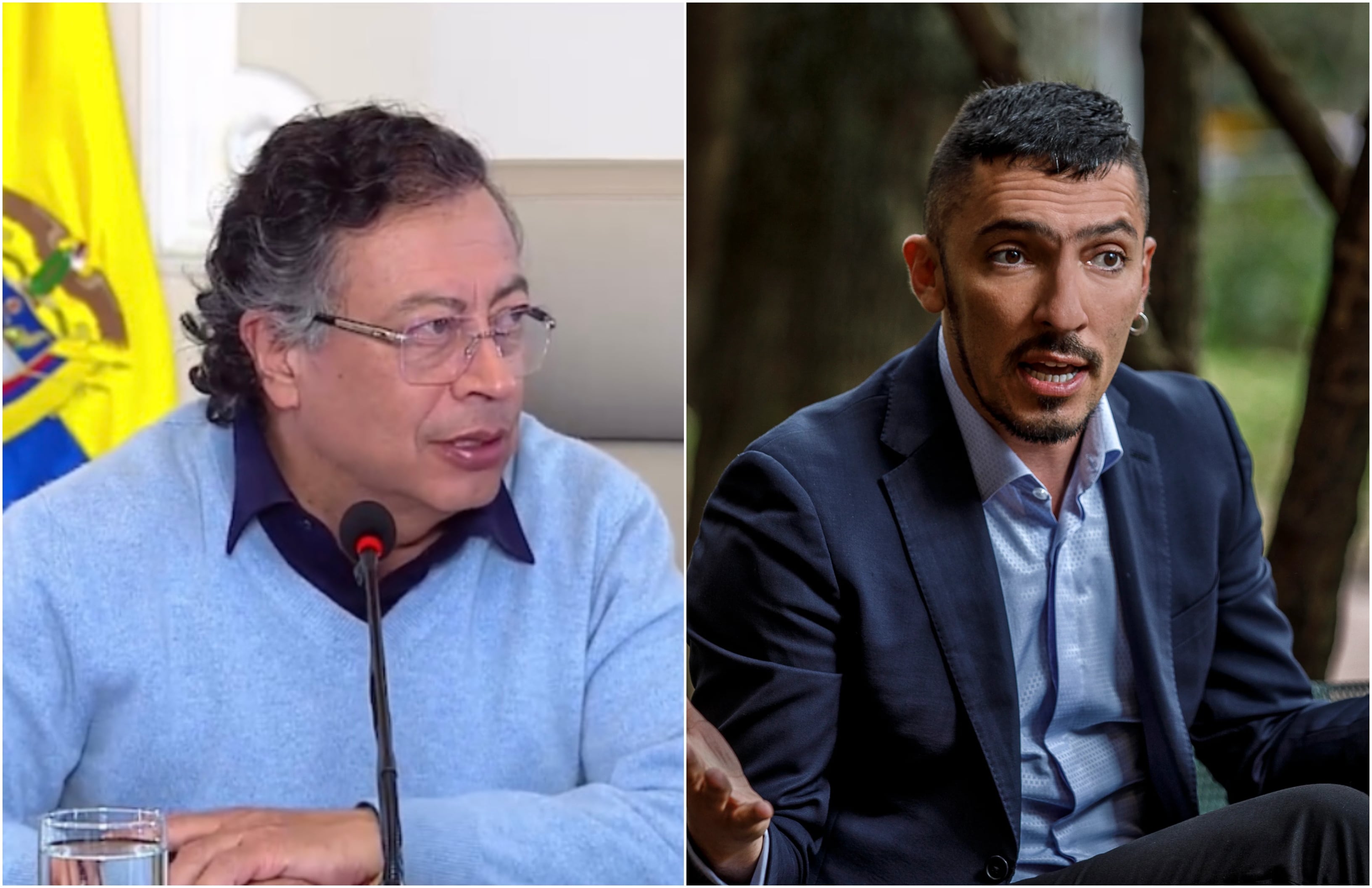 Gustavo Petro y Juan Carlos Florián