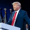 Former President Donald Trump speaks during the Faith & Freedom Coalition Policy Conference in Washington, Saturday, June 24, 2023. (AP Photo/Jose Luis Magana)