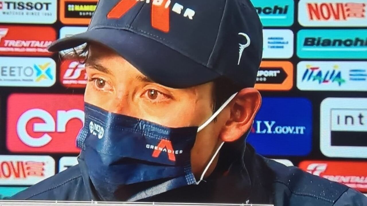 El llanto de Egan Bernal