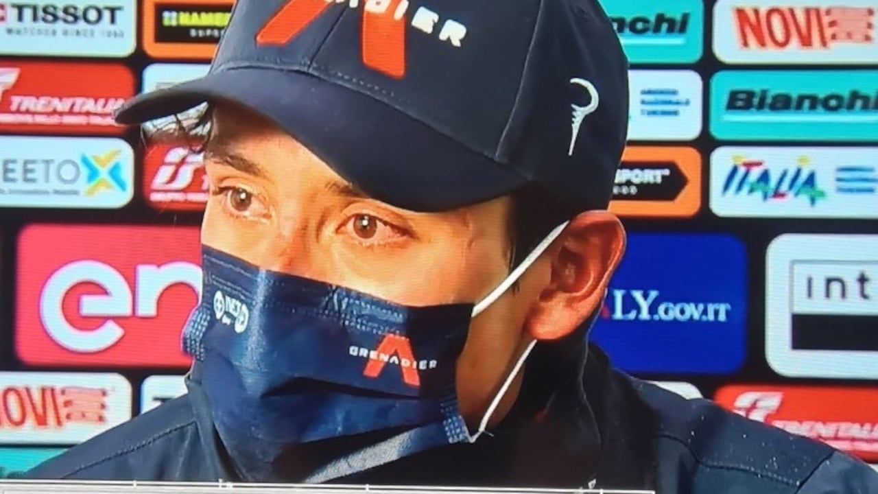 El llanto de Egan Bernal