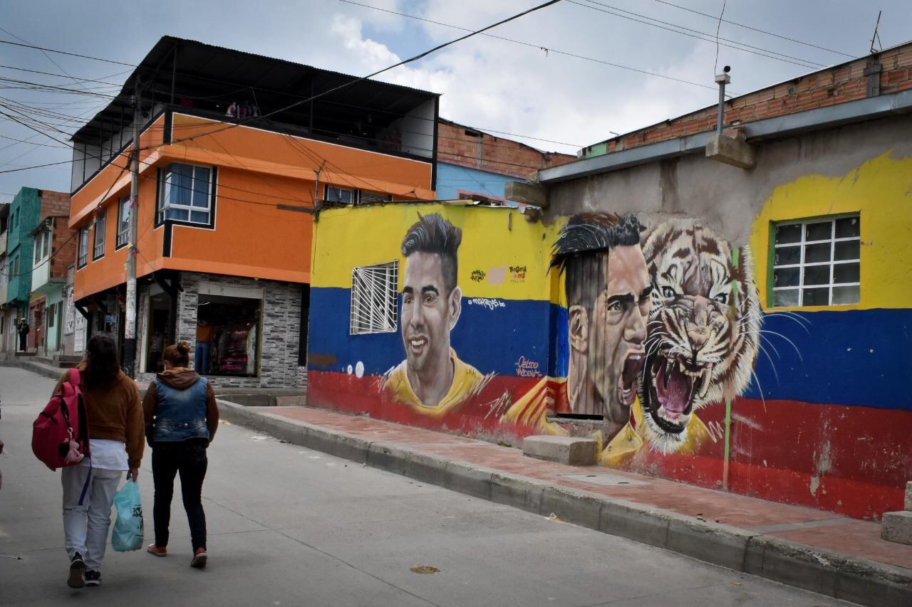 Mural de Falcao en Ciudad Bolívar