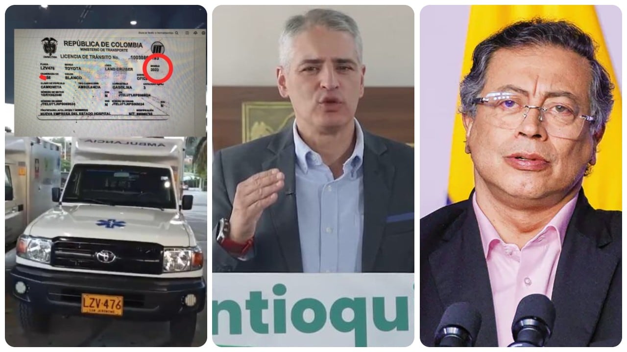 El gobernador de Antioquia, Andrés Julián Rendón, y el presidente Gustavo Petro siguen enfrascados en una polémica por unas ambulancias entregadas al departamento.