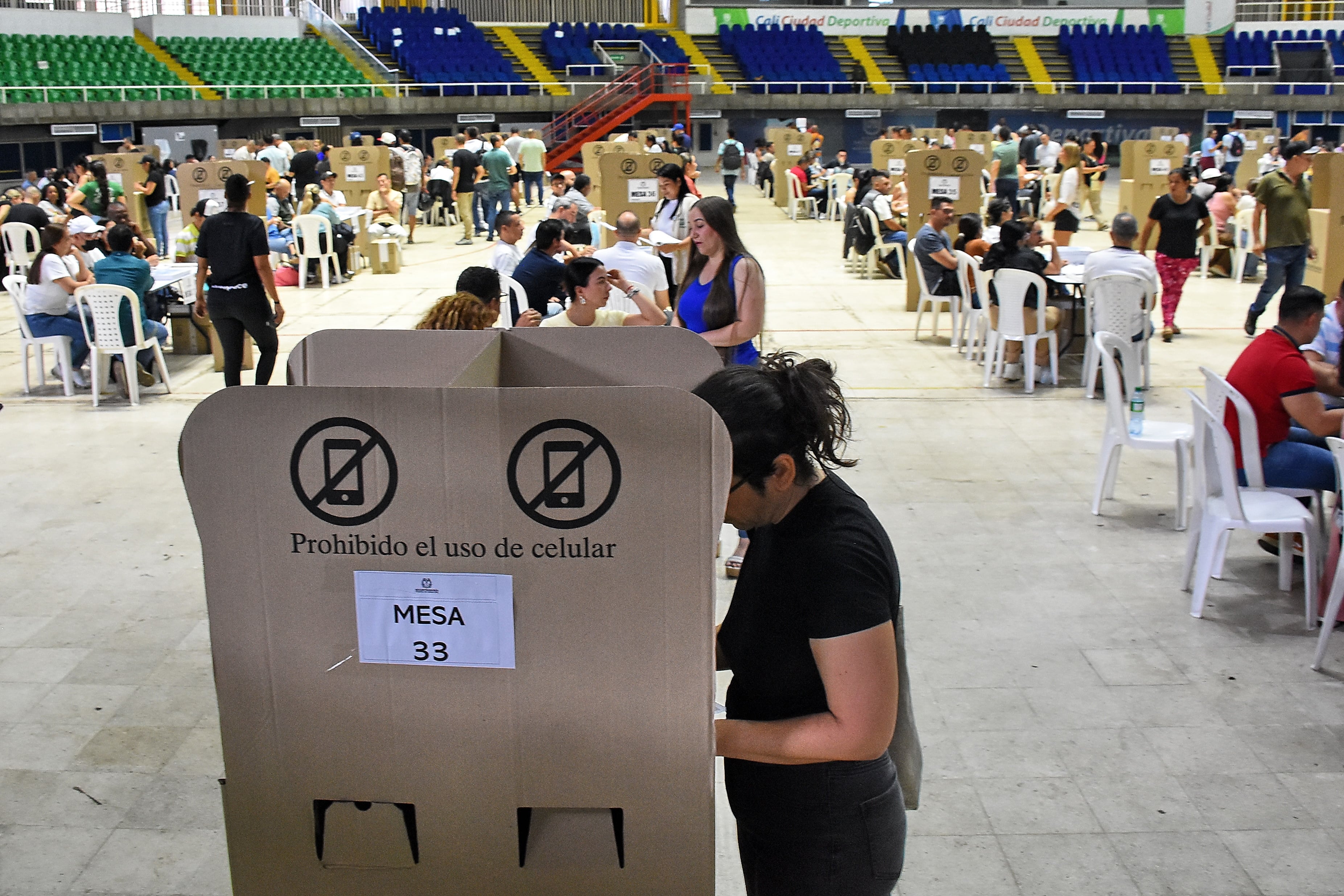 Elecciones Presidenciales 2026, Puesto de votación Coliseo del Pueblo.
