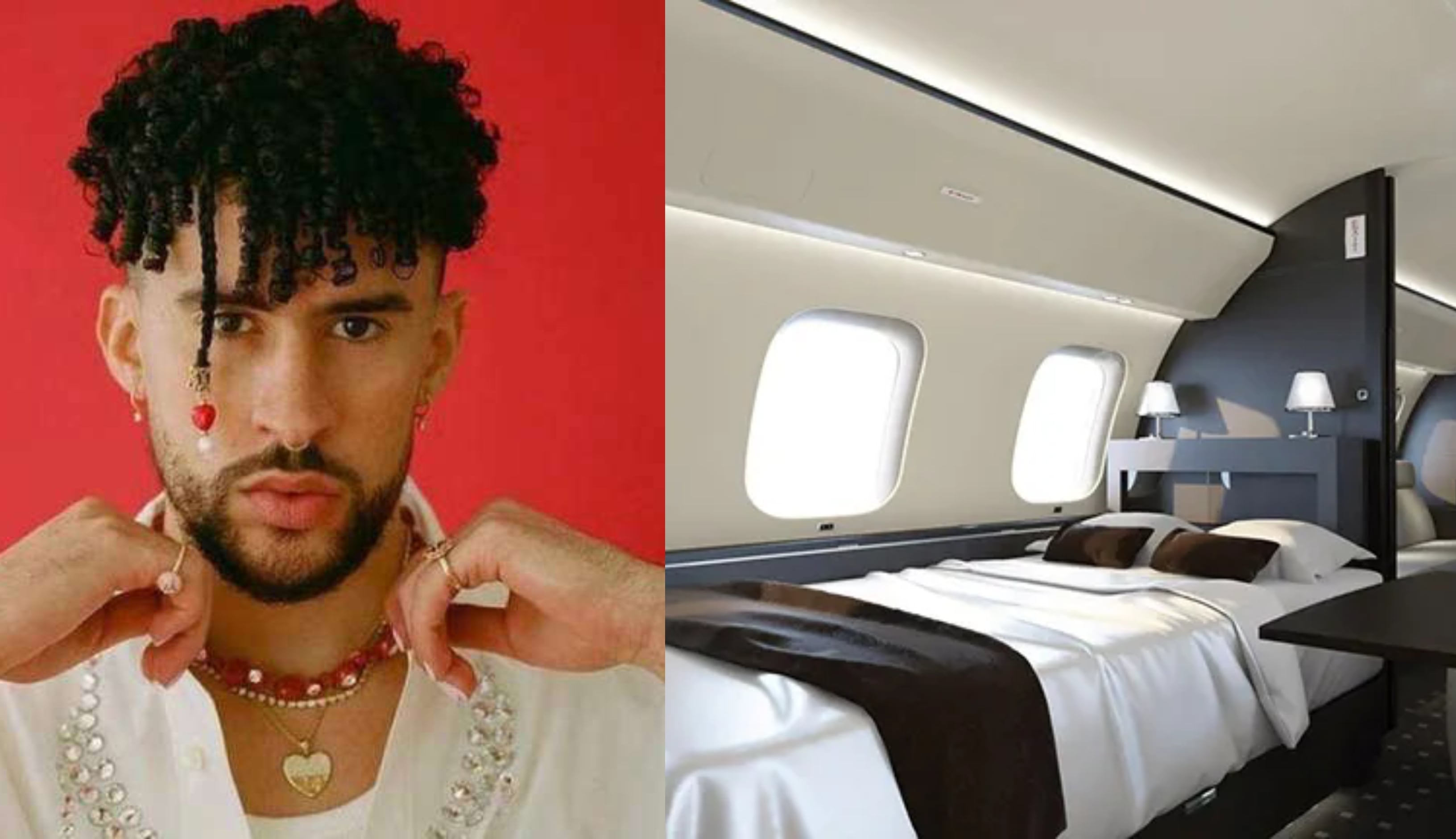 os lujos extremos del avión de 75 millones de dólares en el que llegó el "Conejo Malo"