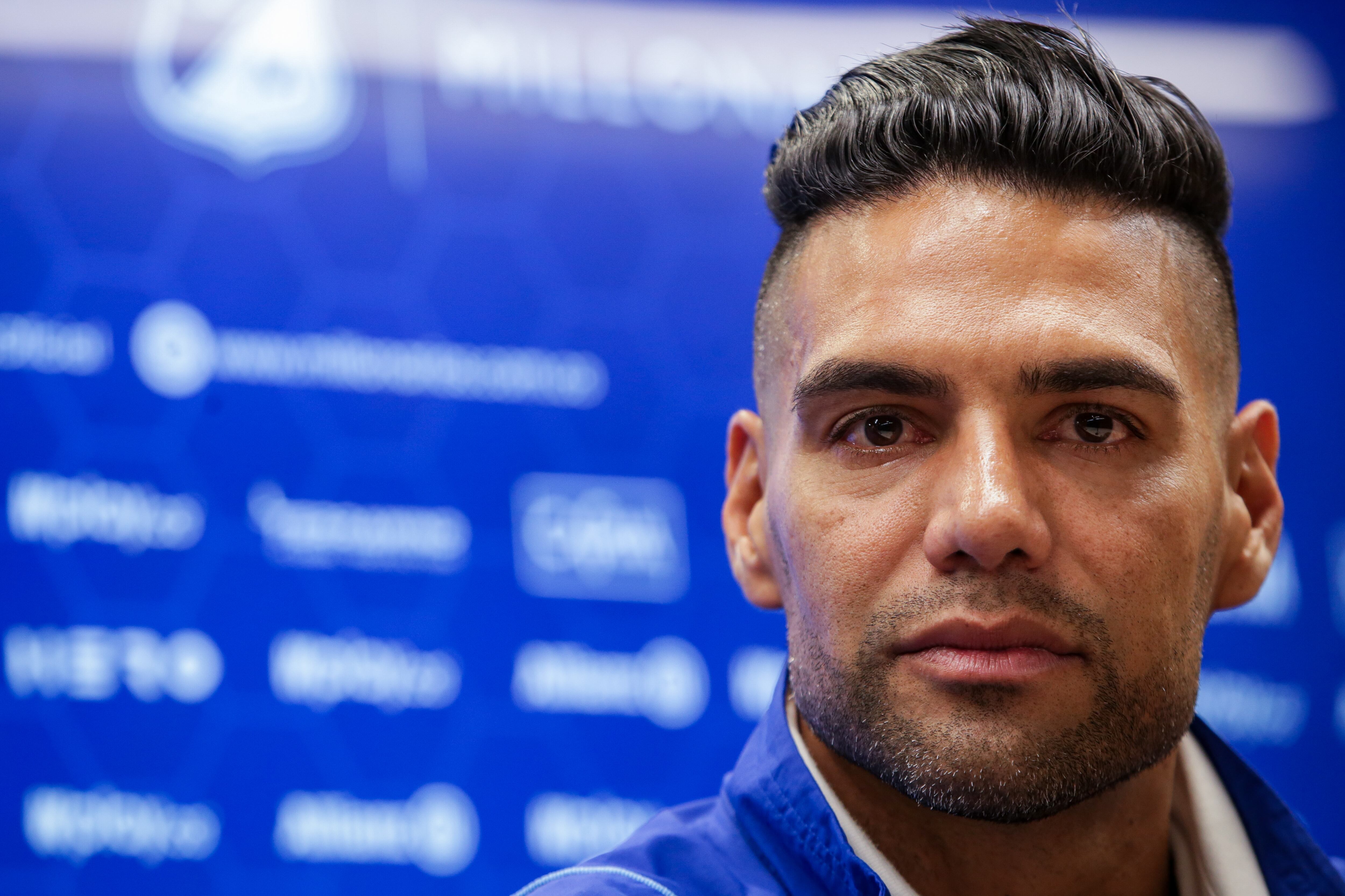 Presentación del nuevo jugador de Millonarios FC, Radamel Falcao García, en el estadio Nemesio Camacho el Campin. Bogotá. Julio 16 de 2024.