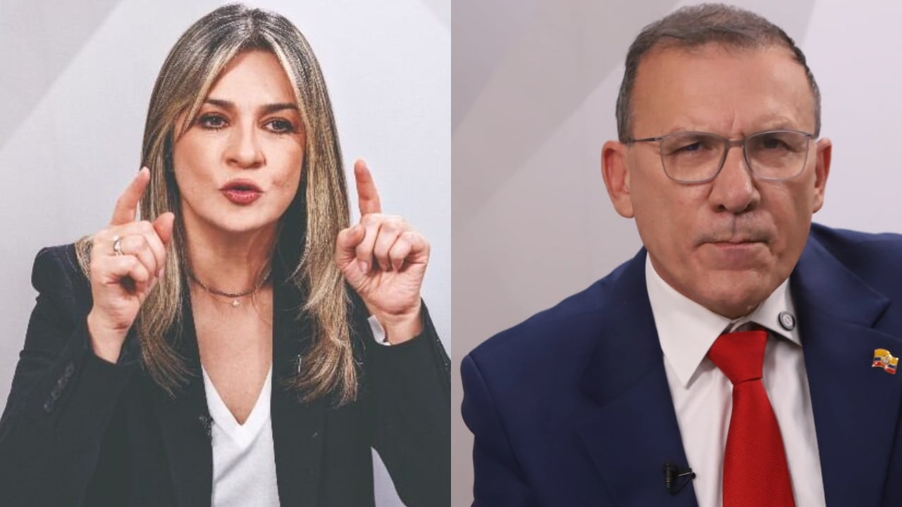 Vicky Dávila y Roy Barreras, precandidatos presidenciales.