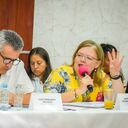 La directora general del ICBF, Astrid Cáceres, en Chocó.