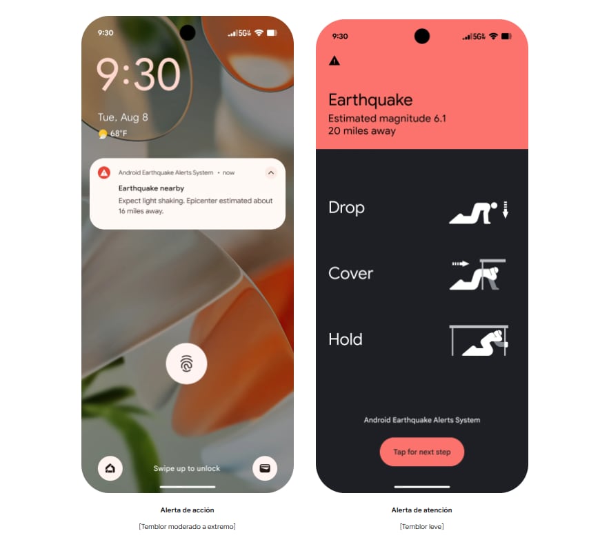 La alerta sísmica de Android utiliza un sonido diferente al de las notificaciones habituales.