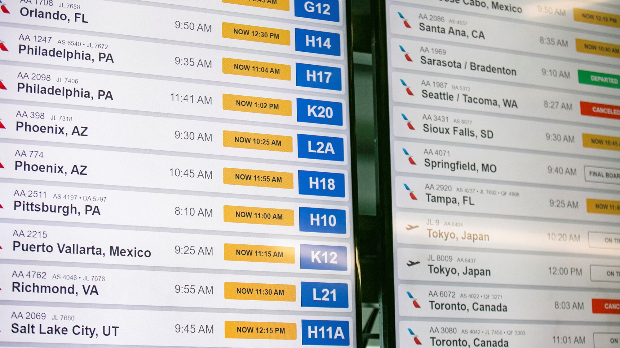 Caos aéreo USA cancelación vuelos estados unidos EEUU