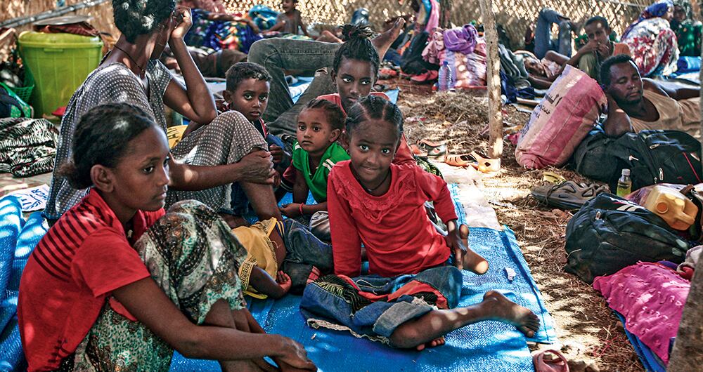 Miles de personas han huido a Sudán por el conflicto en la región Tigré, Etiopía. 
