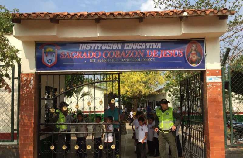 Colegio Sagrado Corazón de Jesús en Aguachica. Foto: Red Nacional de Veedurías.