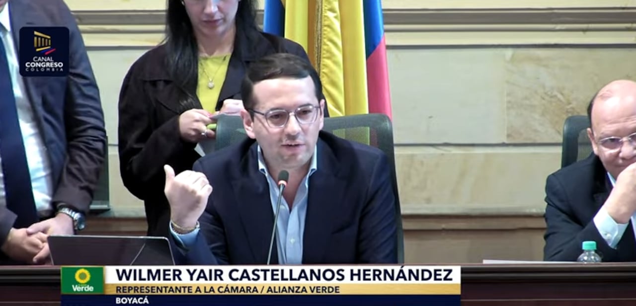 Wilmer Castellanos, congresista que presidió el debate de la reforma tributaria.