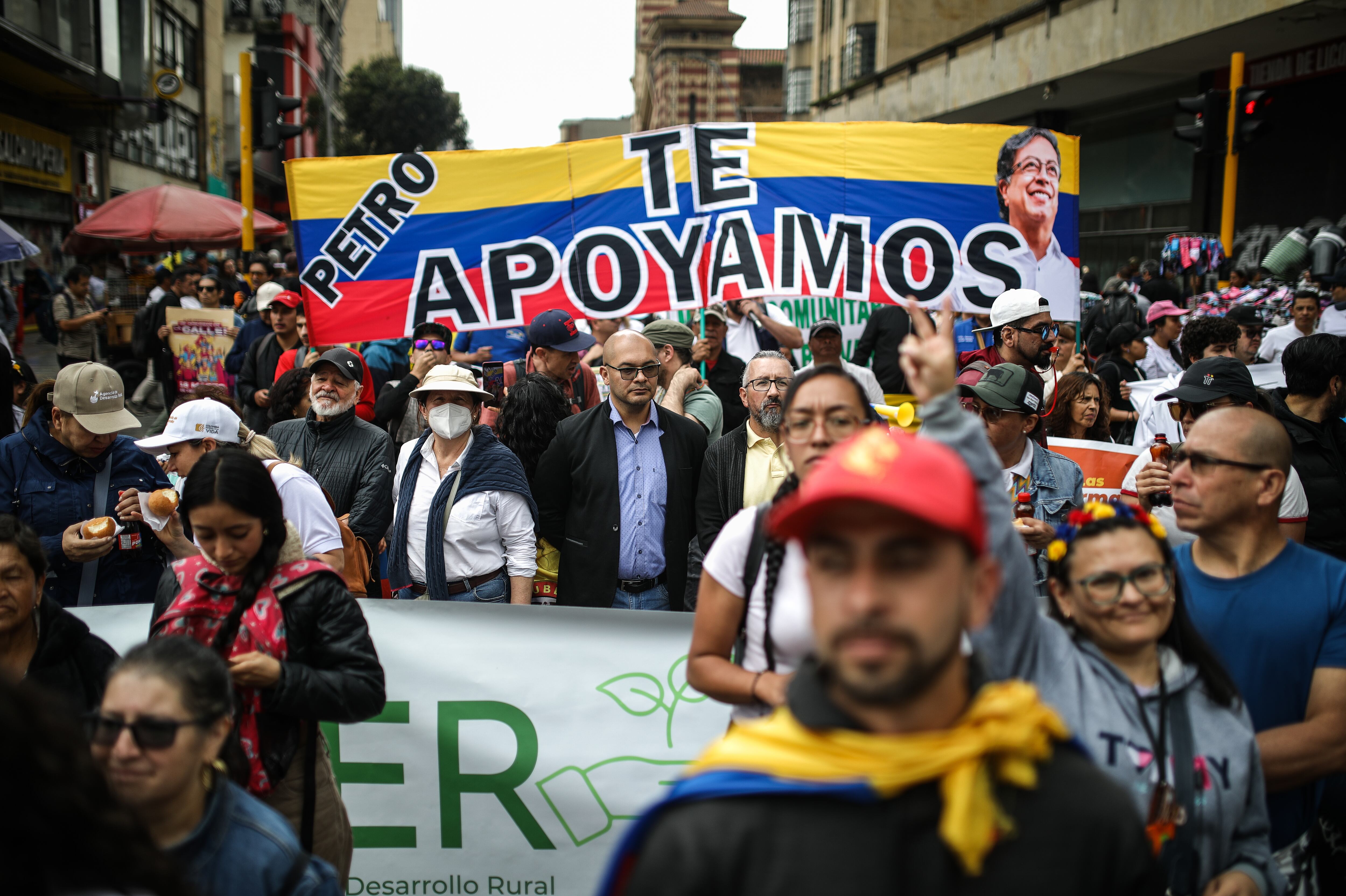 Marcha 18 marzo 2225 Gustavo Petro Plaza de Bolivar