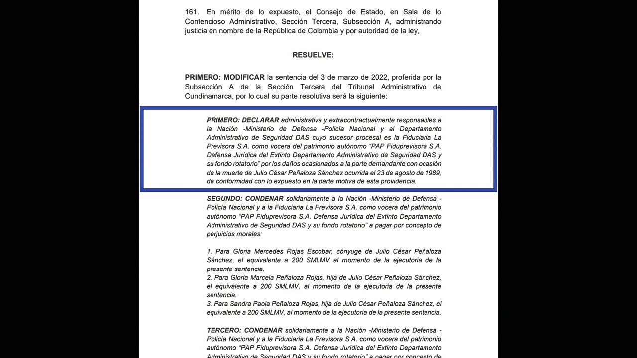 Resolución del caso sobre el asesinato del concejal Julio César Peñaloza