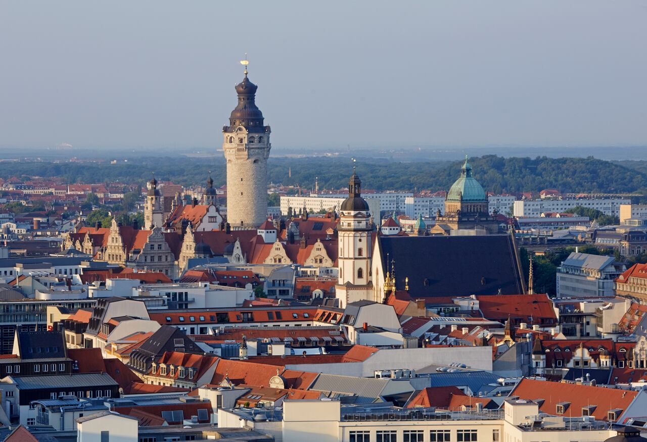 Foto panorámica del centro de la ciudad