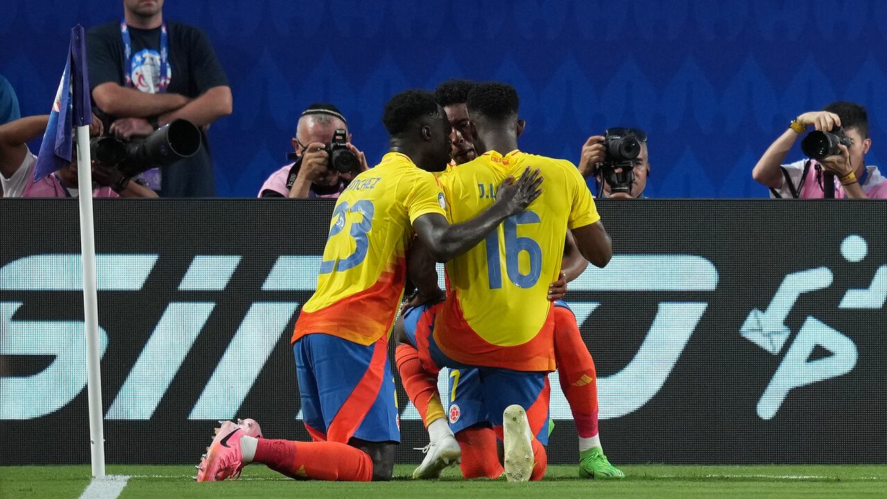 Celebración de Colombia en las semifinales de la Copa América 2024 ante Uruguay.