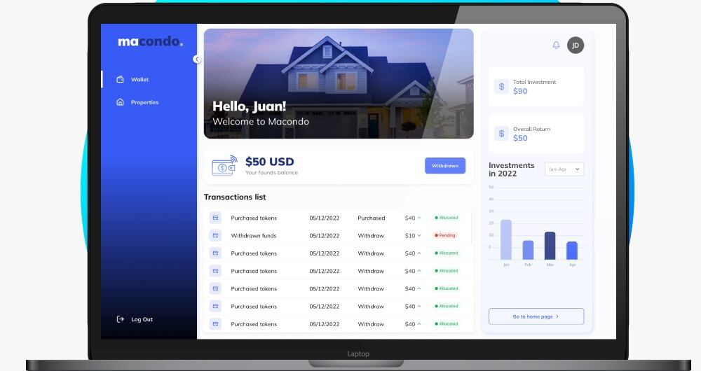 Macondo e una proptech colombiana (empresa del sector inmobiliario de base tecnológica) que inició operaciones a finales del 2021.