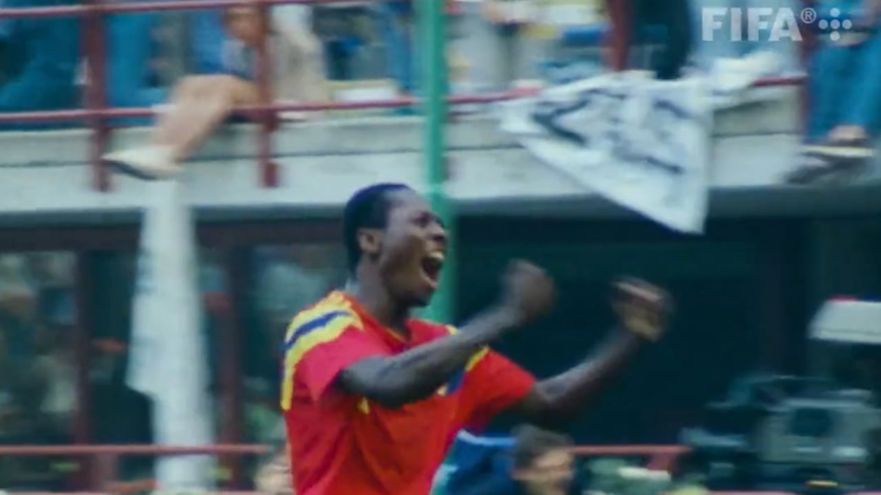 Freddy Rincón anotó un gol histórico en la fase de grupos.