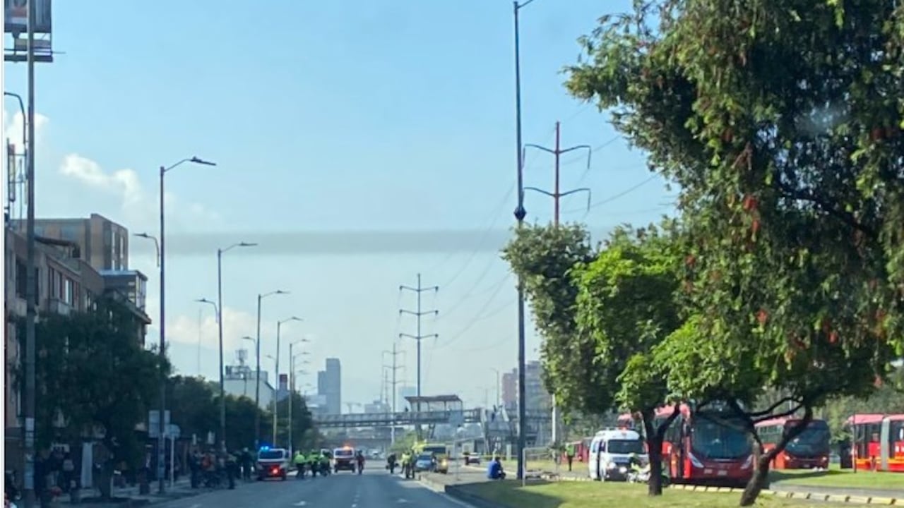 Accidente entre un TransMilenio y una moto deja una persona fallecida