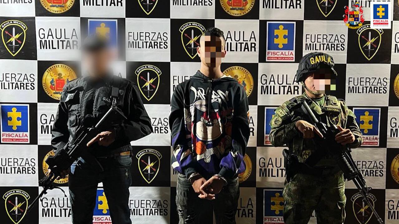 Capturan a alias Paila, presunto extorsionista del Clan del Golfo en Antioquia.