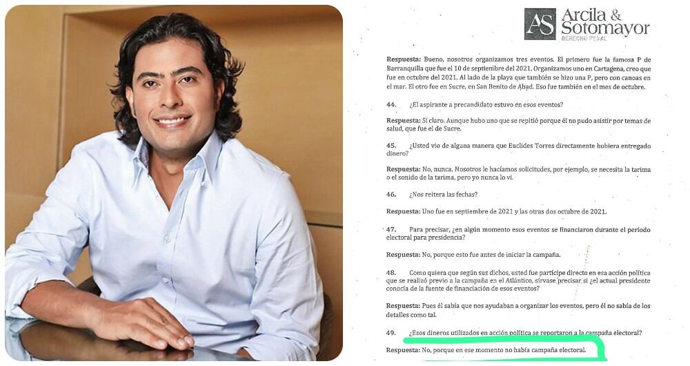 Nicolás Petro y la declaración que entregó en la Comisión Nacional de Acusaciones.