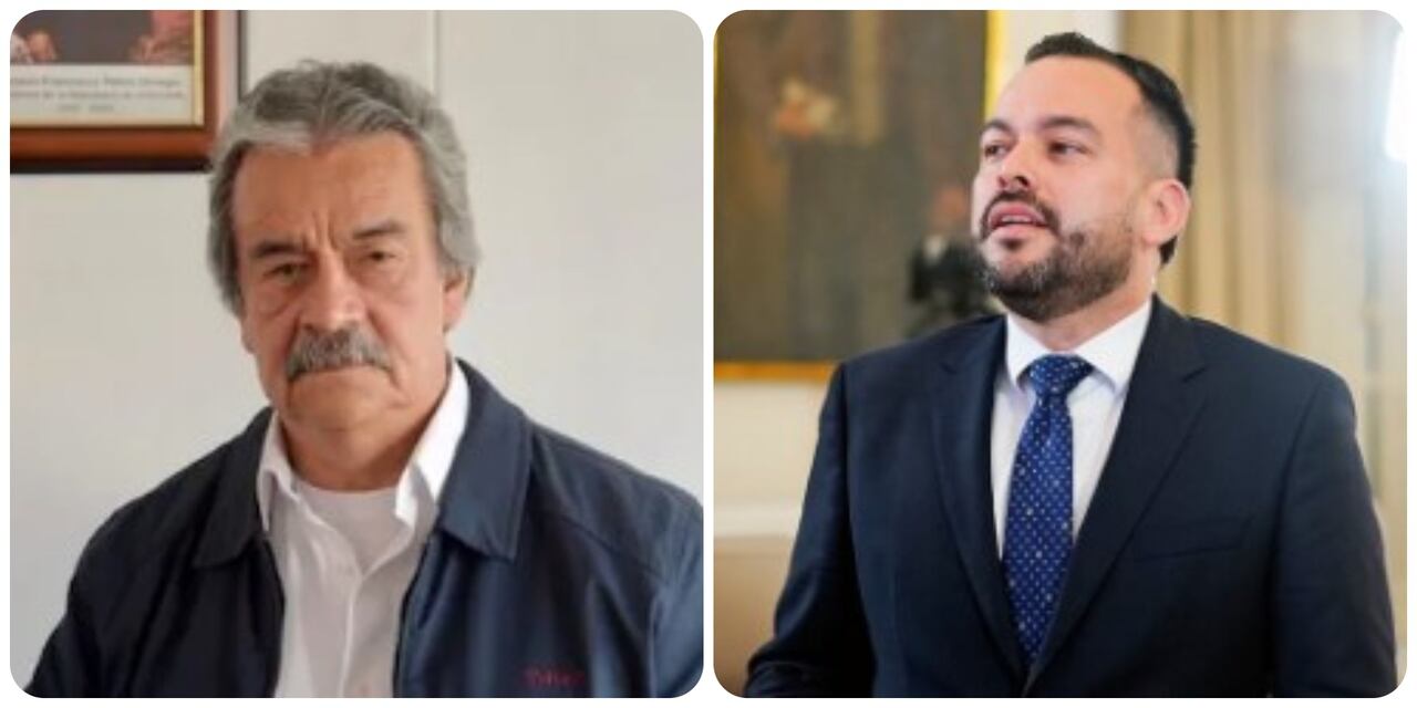 Superintendente de Servicios, Yanod Márquez y el ministro de Minas Edwin Palma