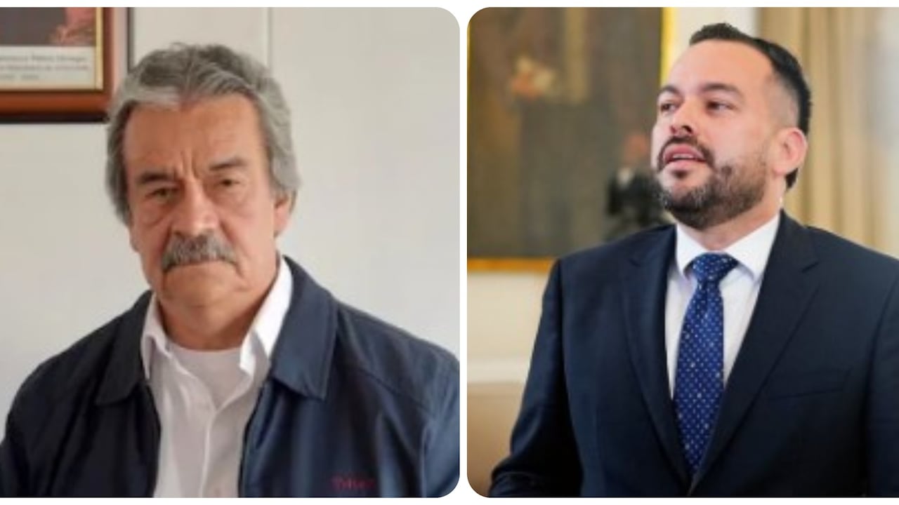 Superintendente de Servicios, Yanod Márquez, y el ministro de Minas, Edwin Palma.