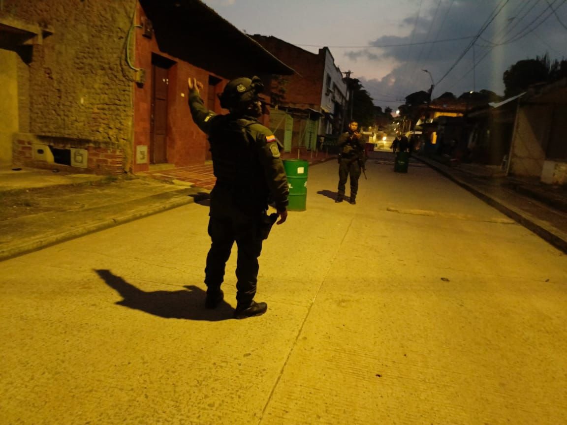 Fuerza Pública en Jamundí, Valle del Cauca.