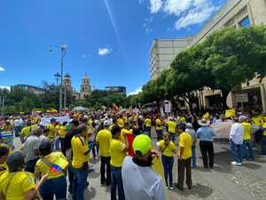 La concentración se llevó a cabo en el Parque Santander, en Cúcuta.