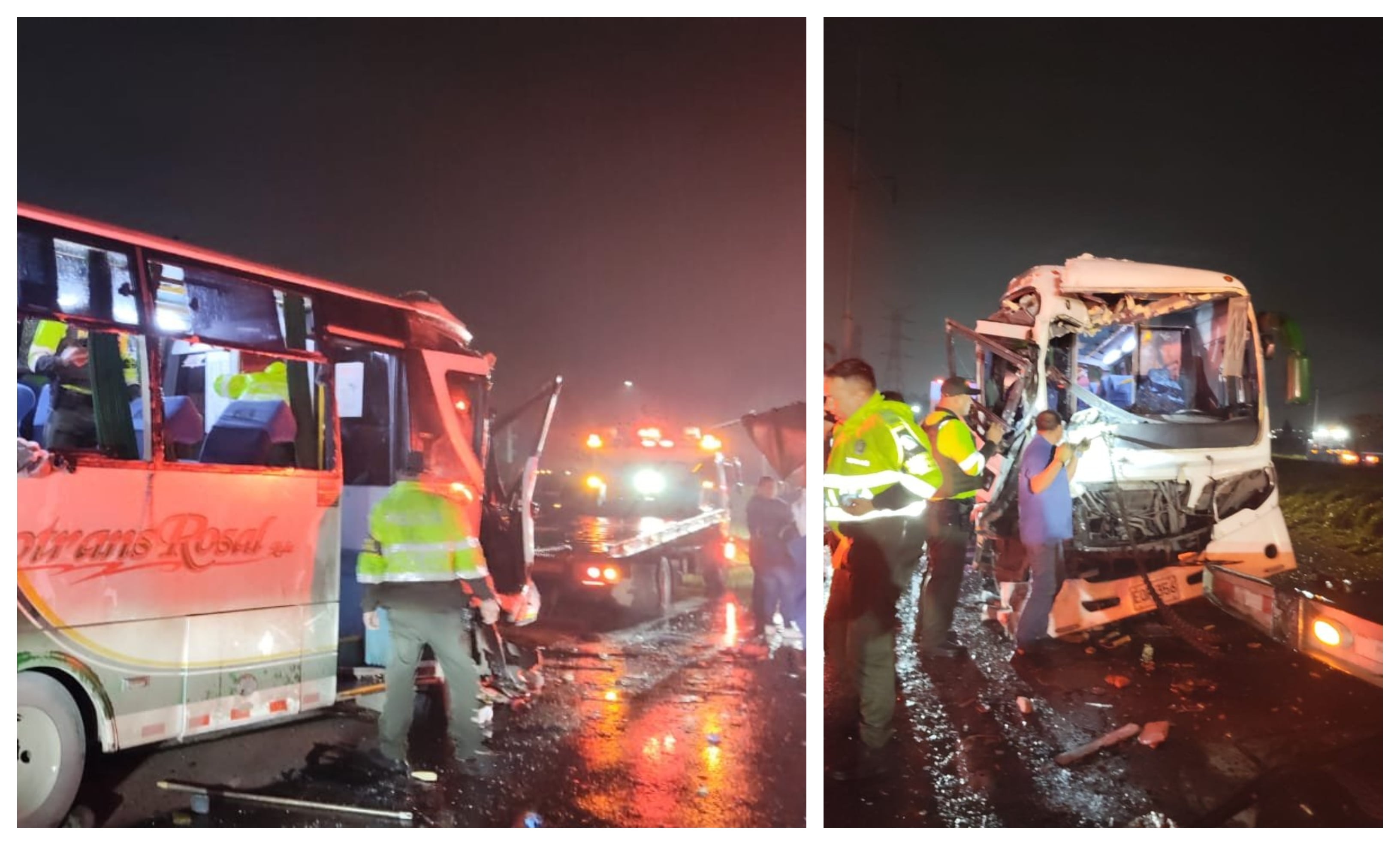 Accidente en la autopista Medellín - Bogotá a la altura de El Rosal.