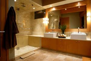 luxury bathroom estate home shower