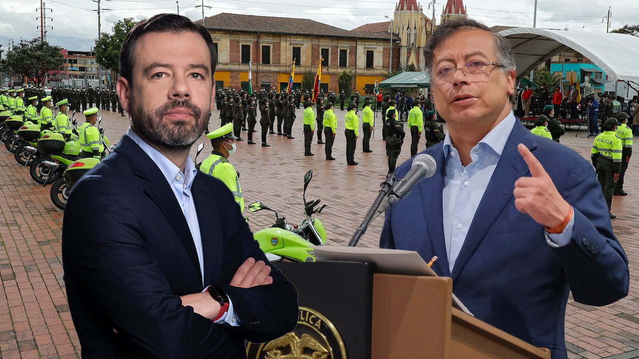 Carlos Fernando Galán, Gustavo Petro Policia Bogotá