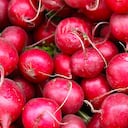 Los rábanos son ricos en vitamina C.