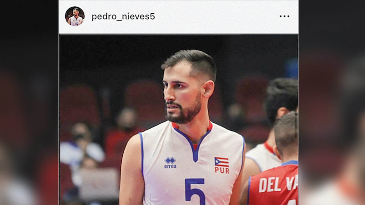 Pedro Nieves, jugador de voleibol de Puerto Rico que vivió el terremoto de Turquía