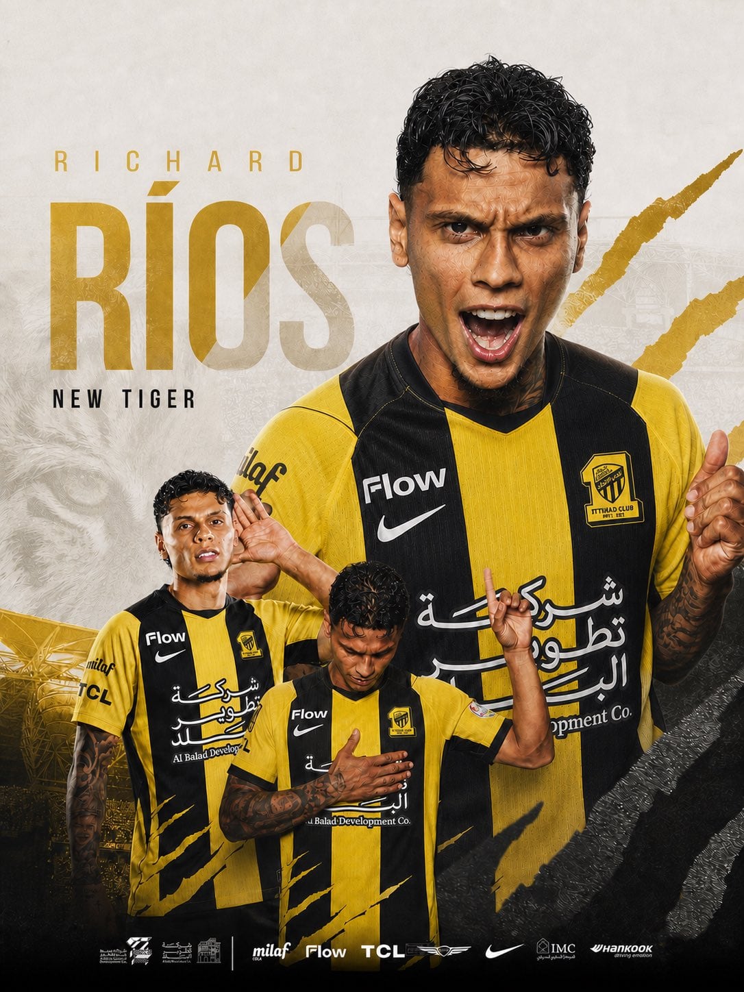 Richard Ríos, nuevo jugador de Al-Ittihad en Arabia Saudita