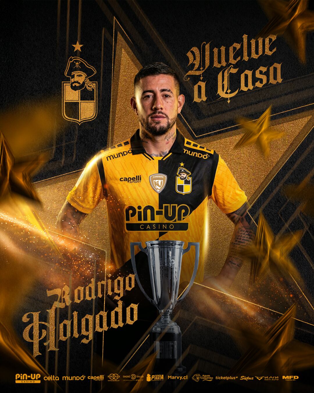 Rodrigo Holgado es anunciado como nuevo jugador de Coquimbo Unido.