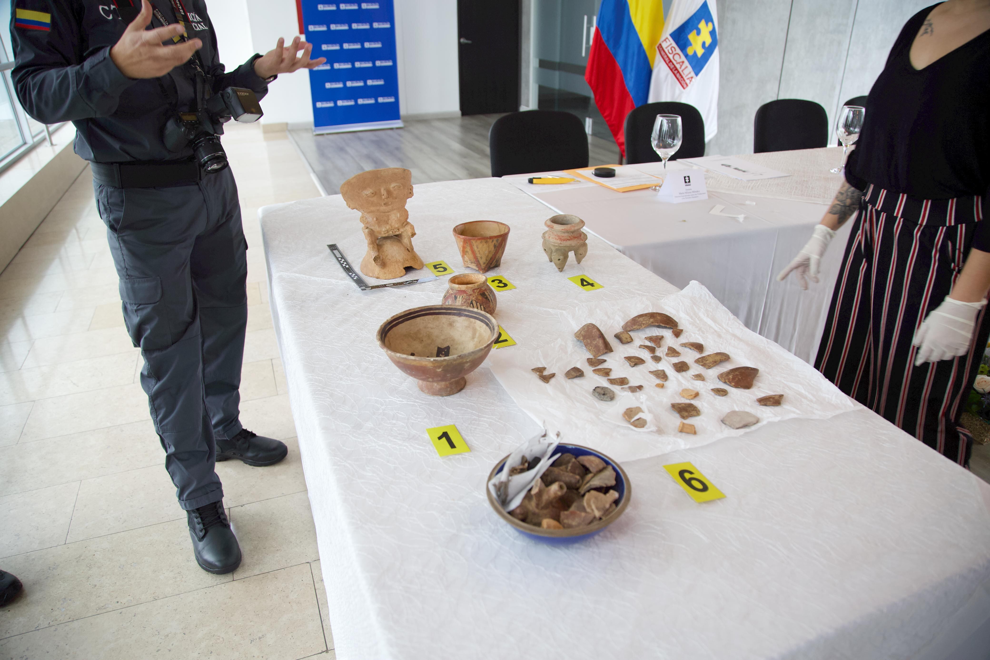 Confirman la recuperación de seis piezas arqueológicas precolombinas que estaban en Perú