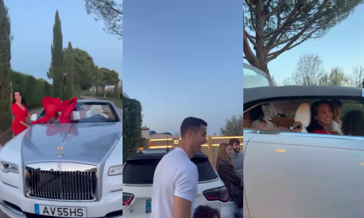 Cristiano Ronaldo carro. Foto: Captura de pantalla Instagram oficial Georgina Rodríguez (georginagio)