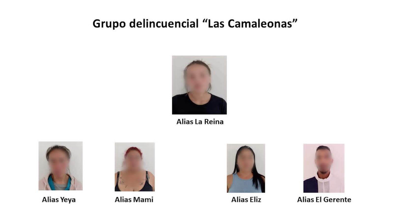 La Reina, era la cabecilla de temeraria red de extorsión, según la Policía.
