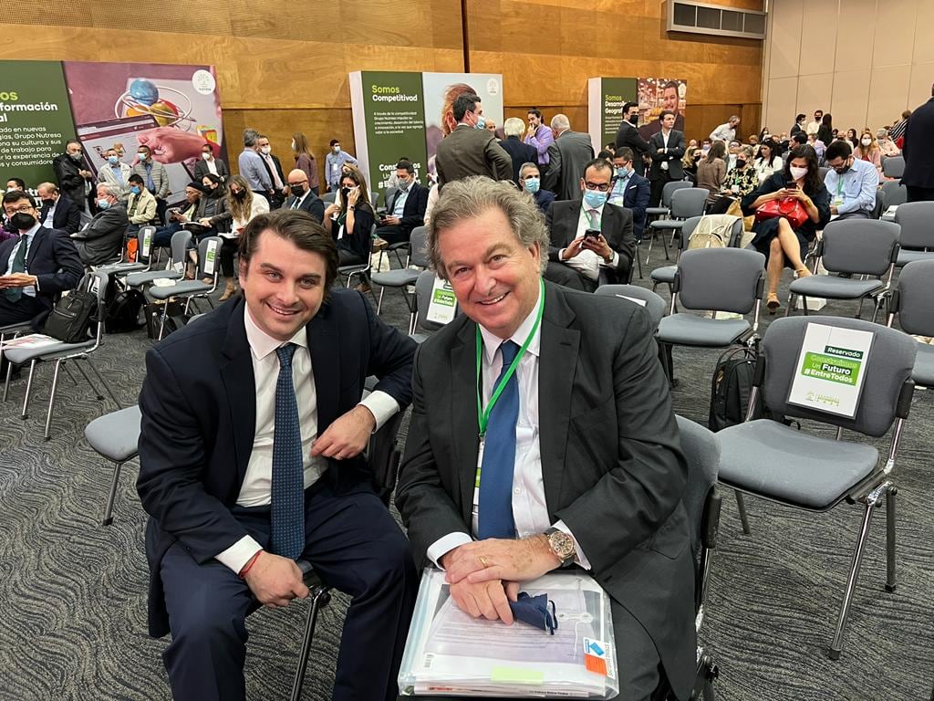 Jaime Gilinski y Gabriel Gilinski en la Asamblea de Empresarios de Nutresa